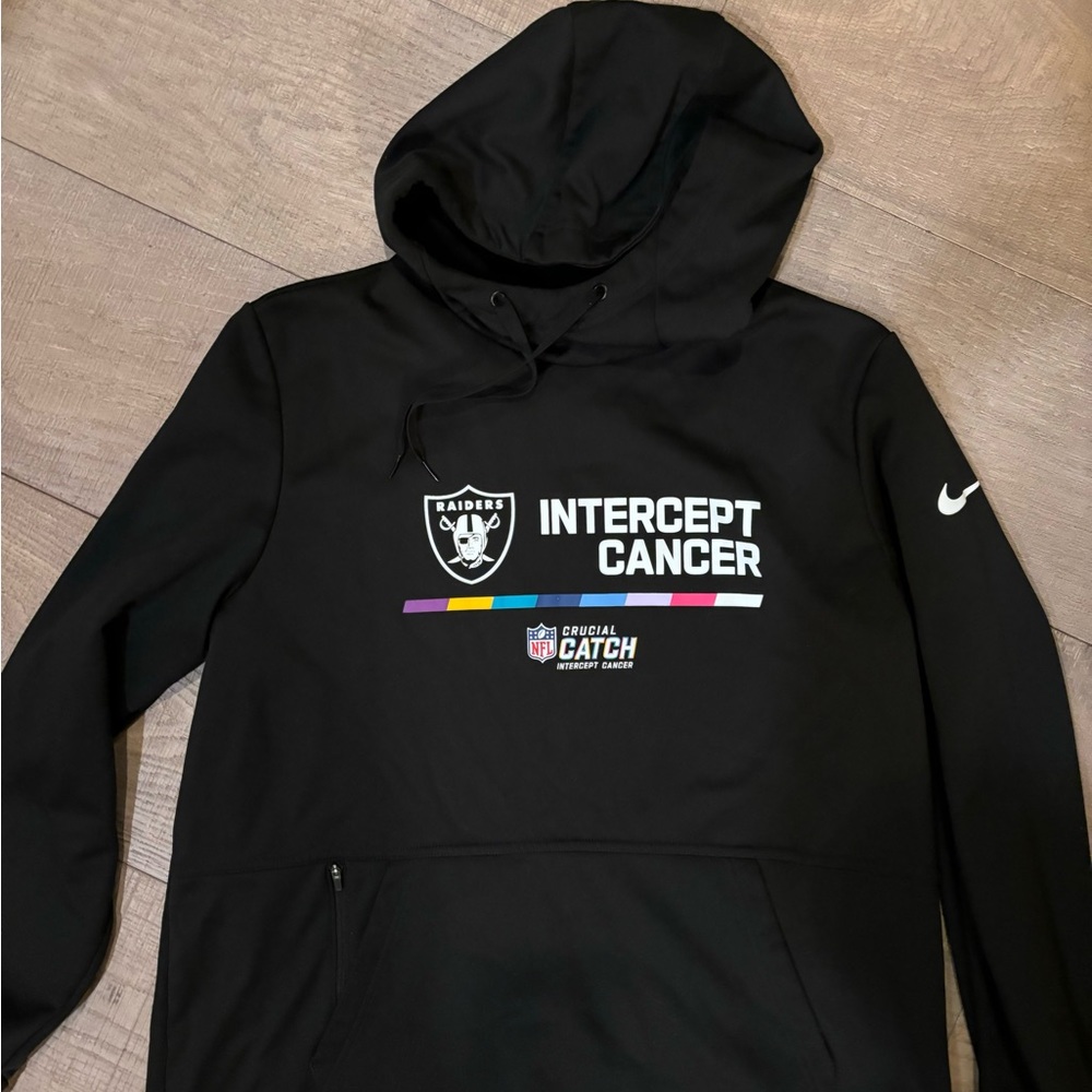 Raiders Intercept Cancer hoodie